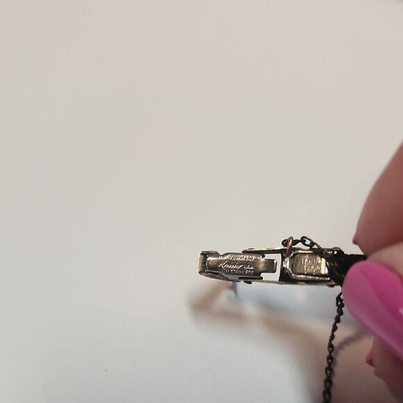 Vintage Gruen 10K Gold Filled Watch 1940s Safety Chain Veri Thin - Picture 7 of 9